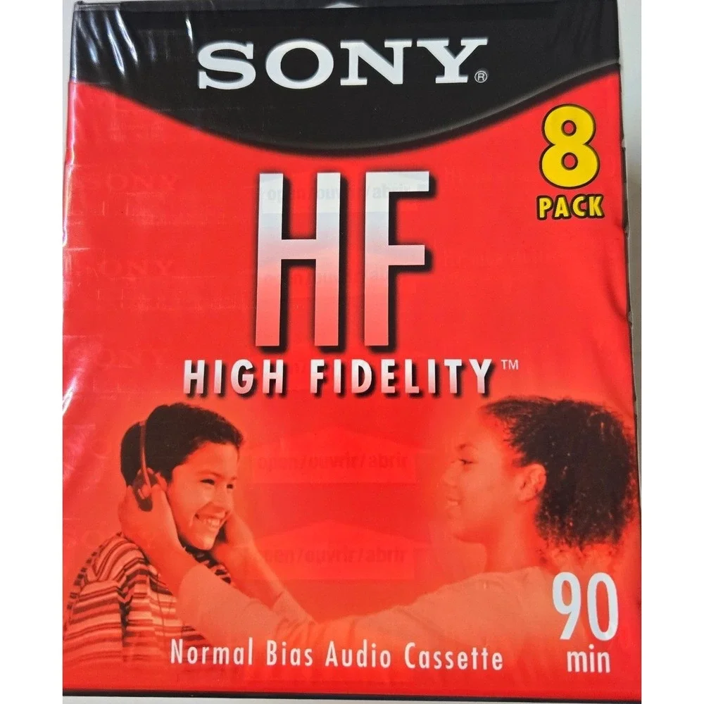 Sony‎ HF High Fidelity Normal Bias Audio Cassette 8 Pack C90HFL 90 Min
